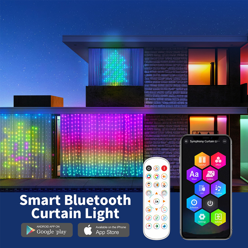 App Smart Garden - Smart Curtain Lights LED RGB String
