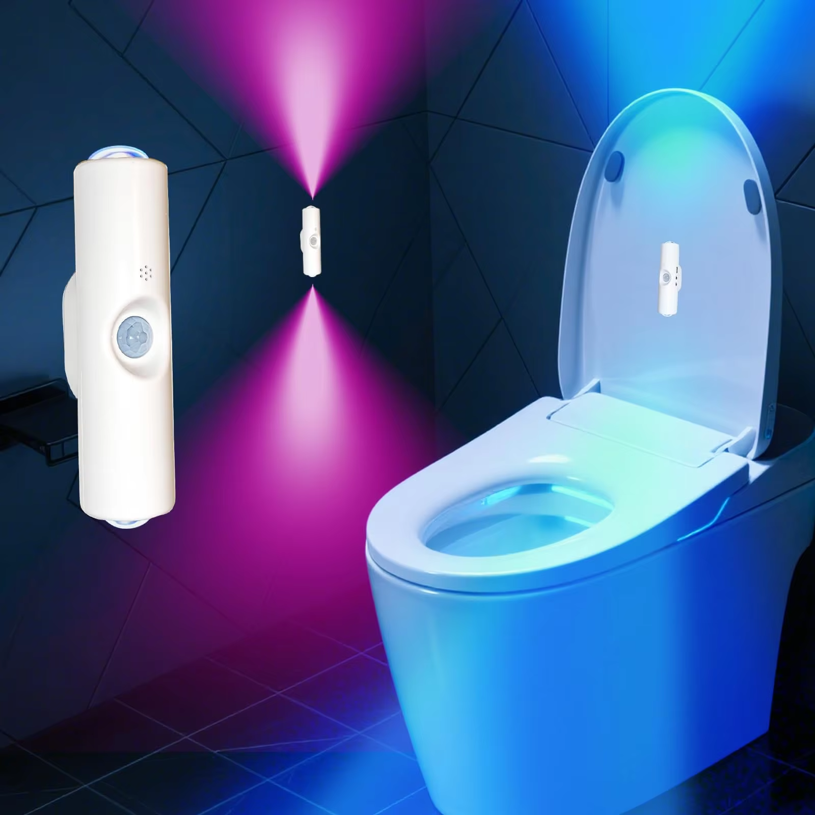 Smart Garden Spotlights - Smart RGB Double-head Wall Light Motion