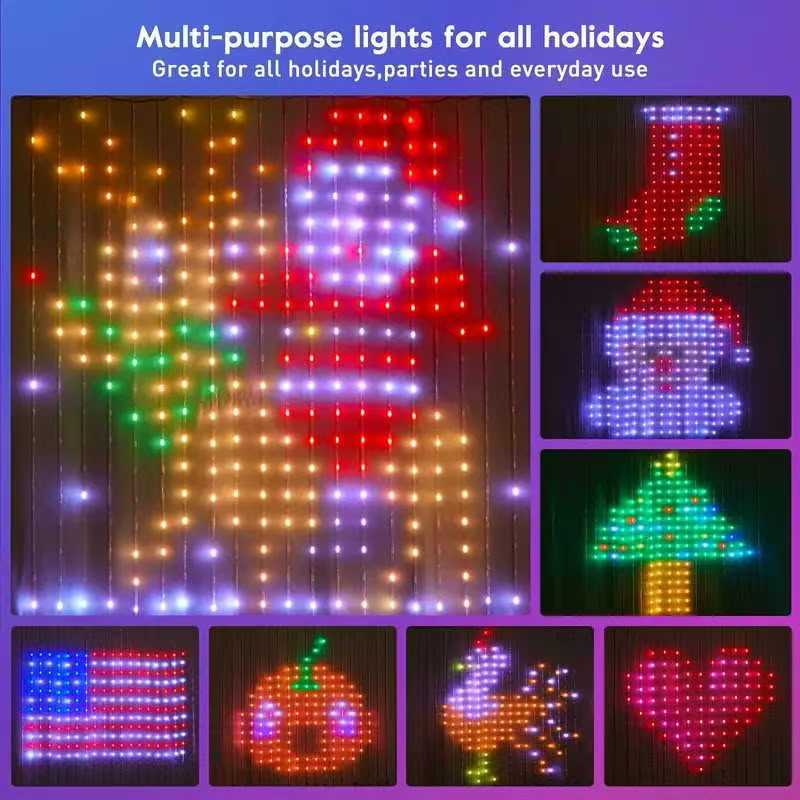 Smart Curtain Lights LED RGB S - App Smart Garden 리뷰 및 가격