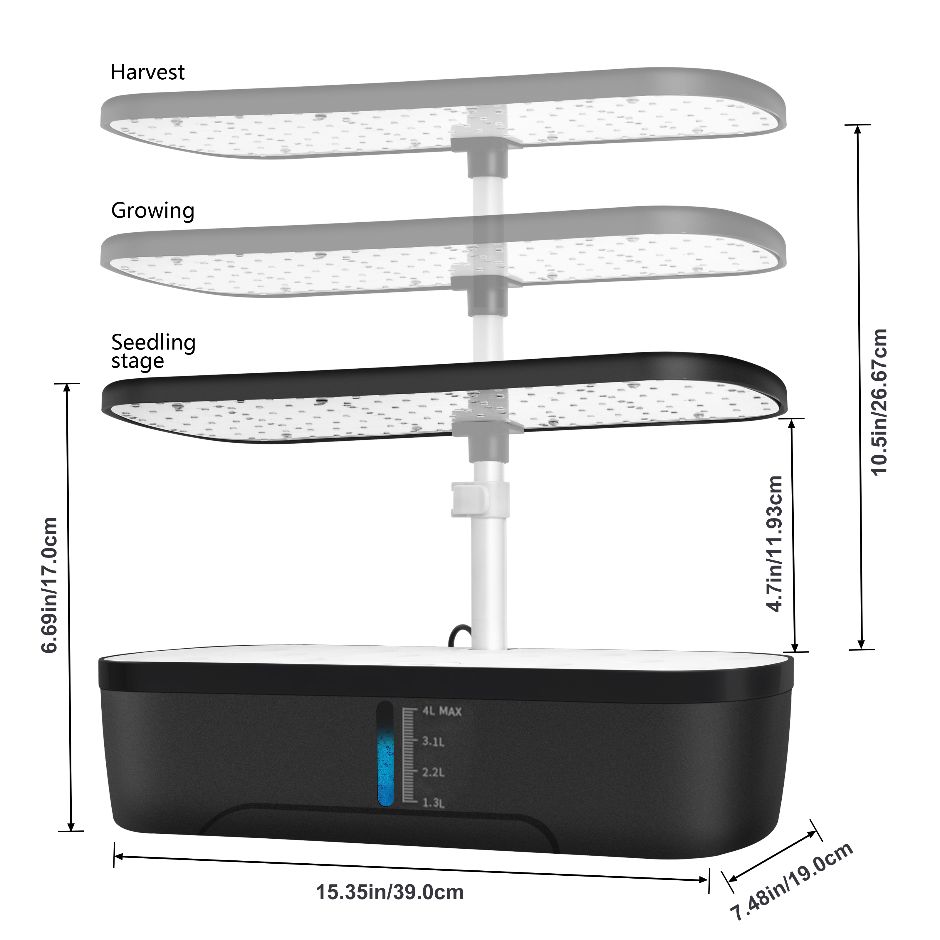 12 Pods Hydroponics Growing Sy - Smart Garden Furniture 리뷰 및 가격
