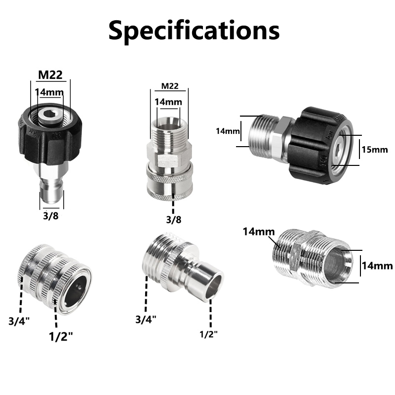 10PCS Pressure Washer Adapter  - Smart Garden Furniture 리뷰 및 가격