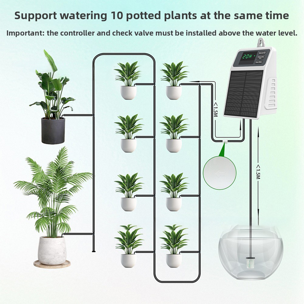 Smart Solar Powered Auto Water - Smart Garden Timer 리뷰 및 가격