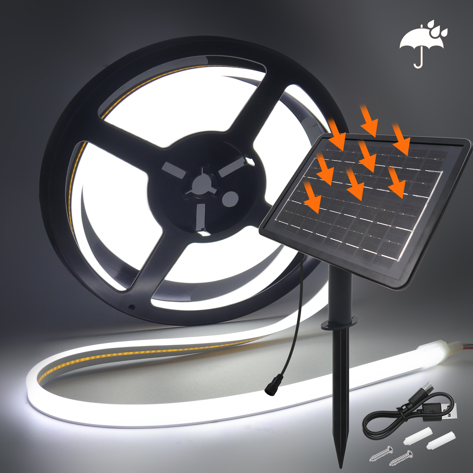 DC 24V Solar Powered COB Neon  - Smart Garden Spotlights 리뷰 및 가격