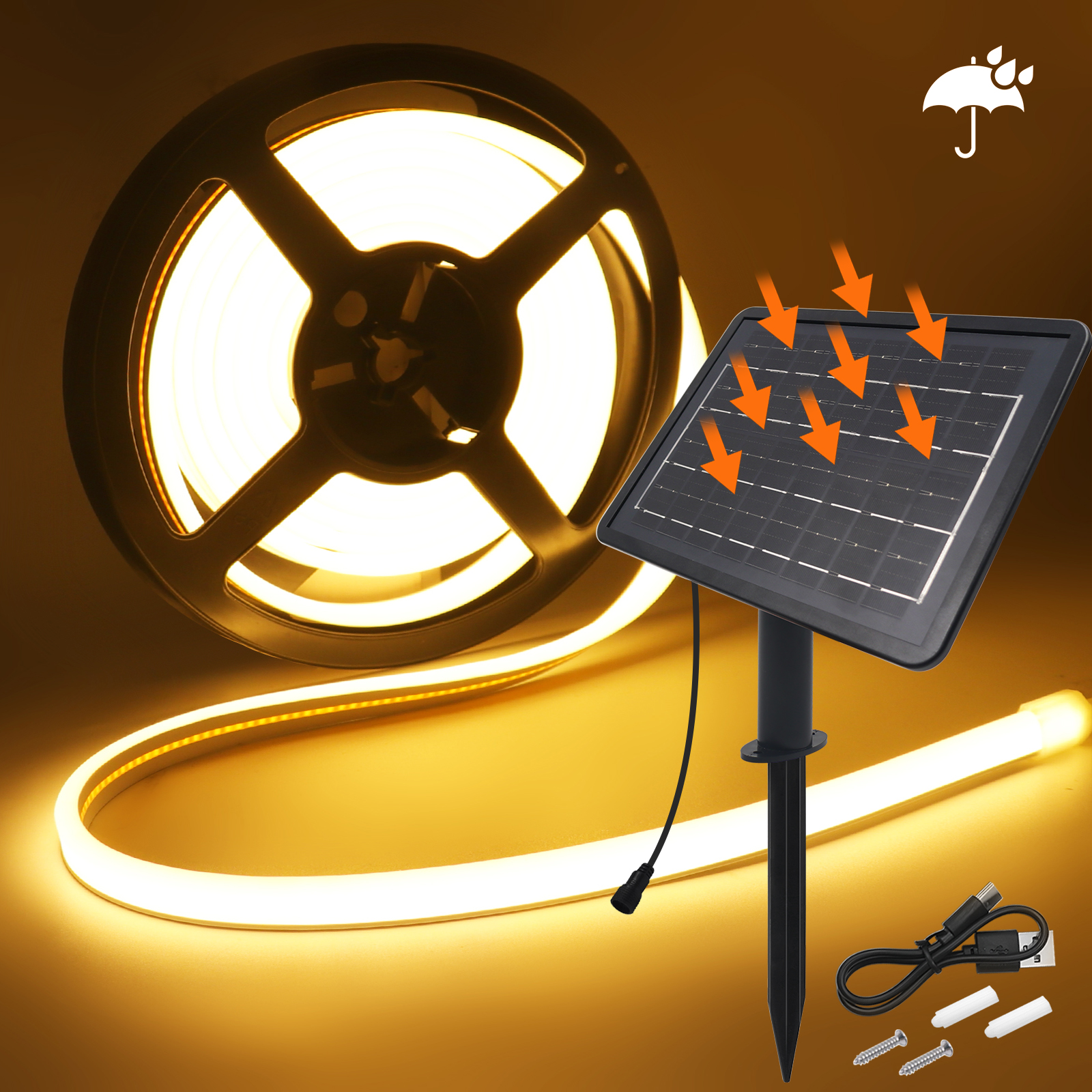 DC 24V Solar Powered COB Neon  - Smart Garden Spotlights 리뷰 및 가격
