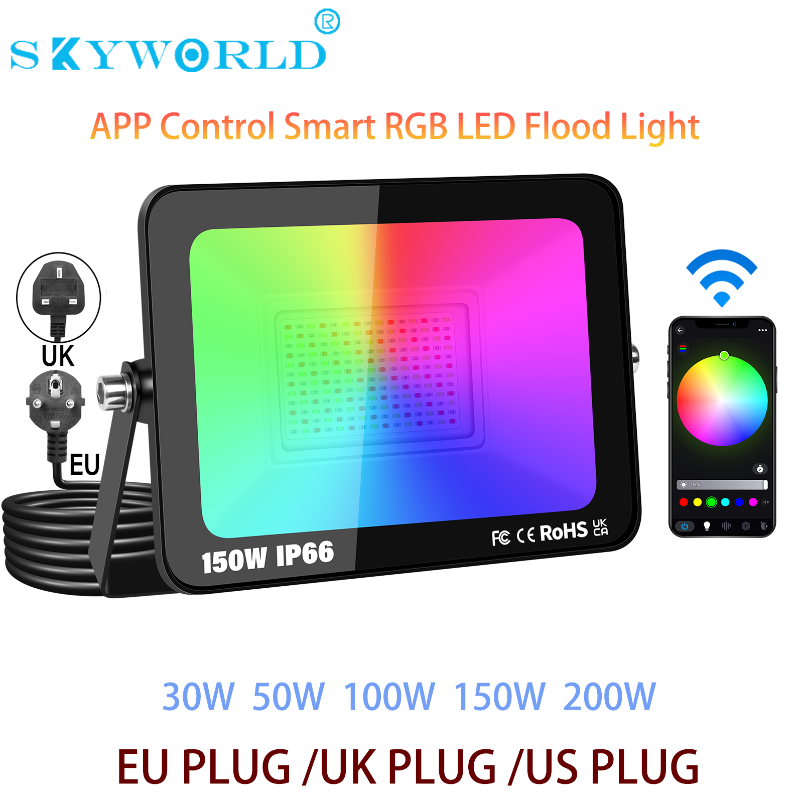 SKYWORLD APP RGB Smart Floodli - App Smart Garden 리뷰 및 가격