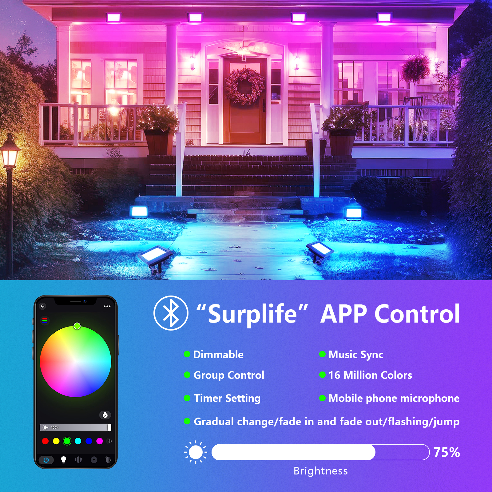 SKYWORLD APP RGB Smart Floodli - App Smart Garden 리뷰 및 가격