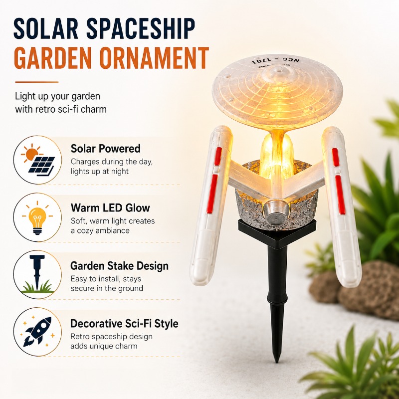 Star Trek USS Enterprise Solar - Smart Garden Spotlights 리뷰 및 가격