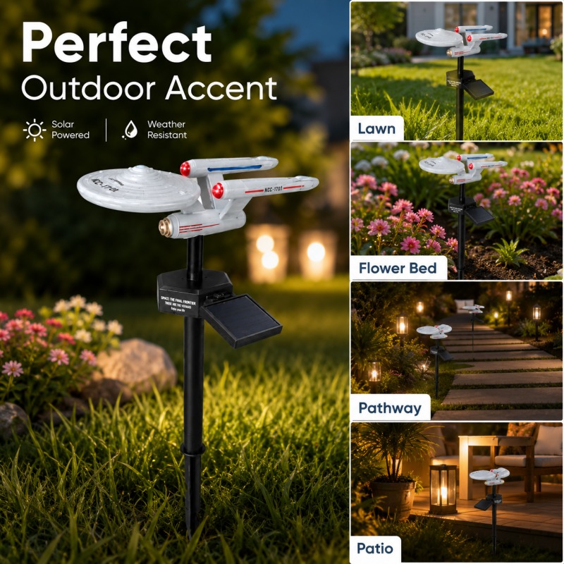 Star Trek USS Enterprise Solar - Smart Garden Spotlights 리뷰 및 가격