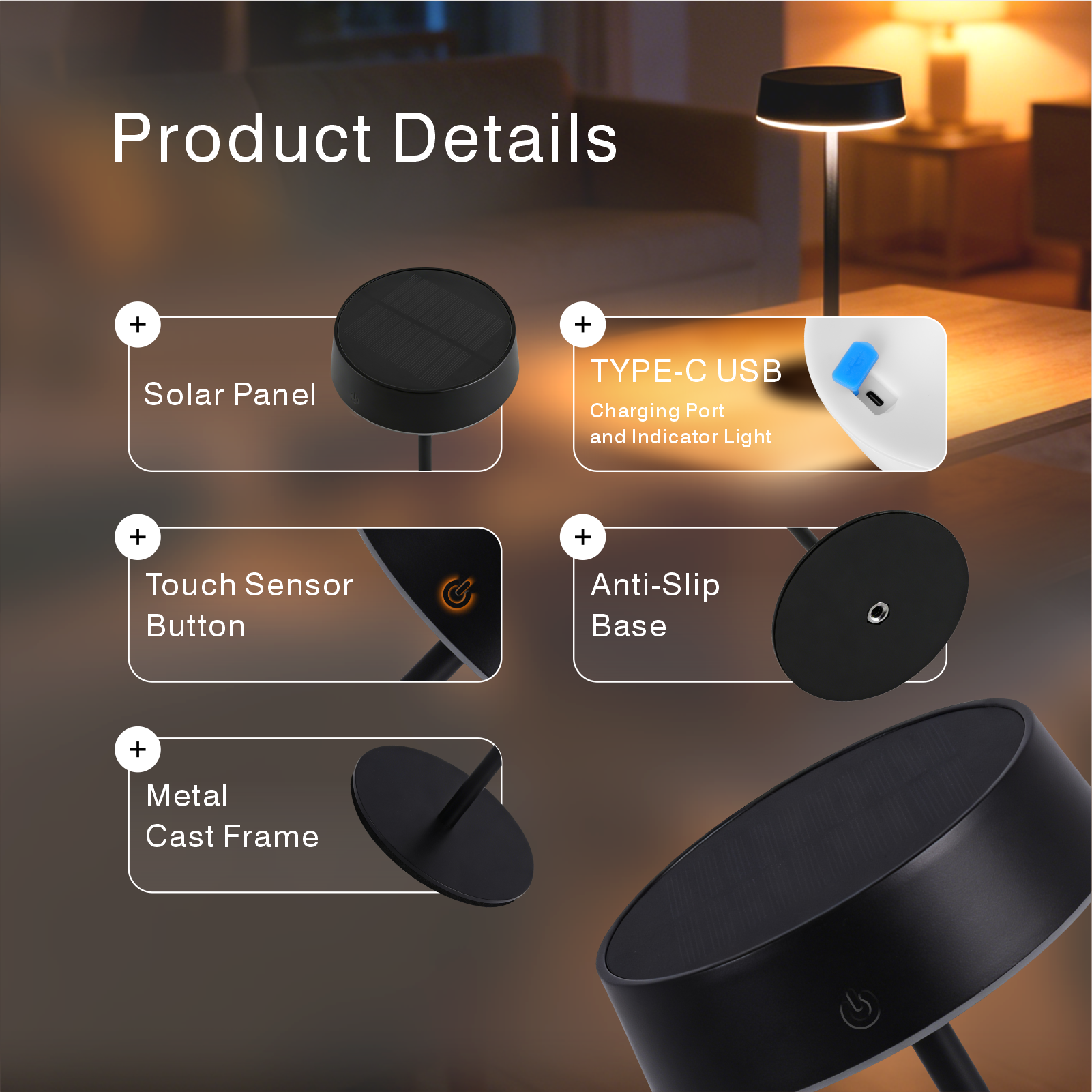Wireless Solar Table Lamp Wate - Smart Garden Spotlights 리뷰 및 가격