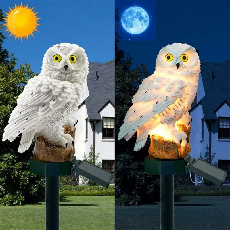 Solar Owl Statue Garden Light  - Smart Garden Spotlights 리뷰 및 가격