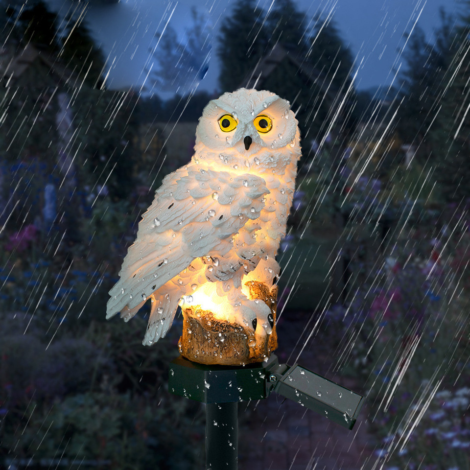 Solar Owl Statue Garden Light  - Smart Garden Spotlights 리뷰 및 가격