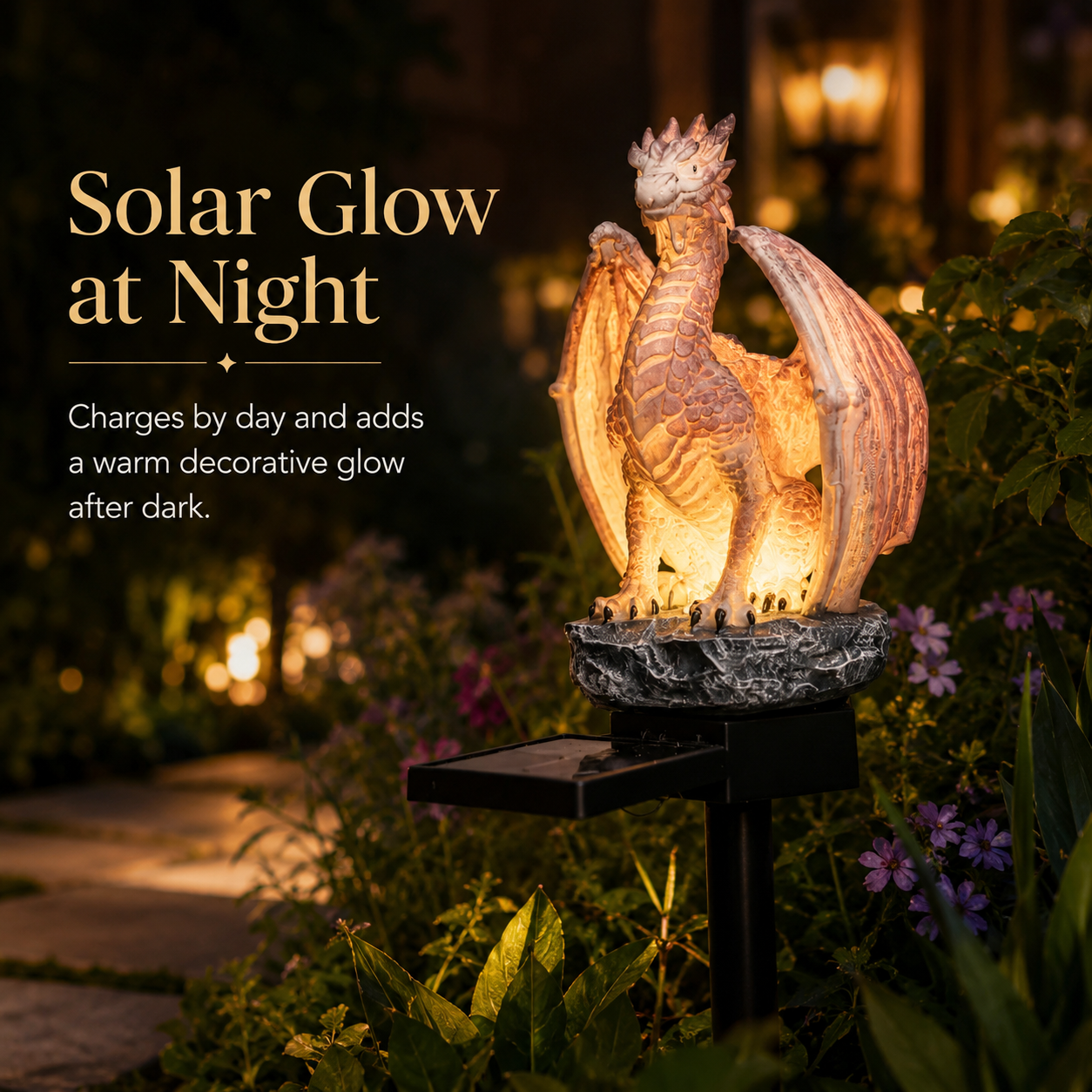 Solar Powered Dragon Garden St - Smart Garden Spotlights 리뷰 및 가격