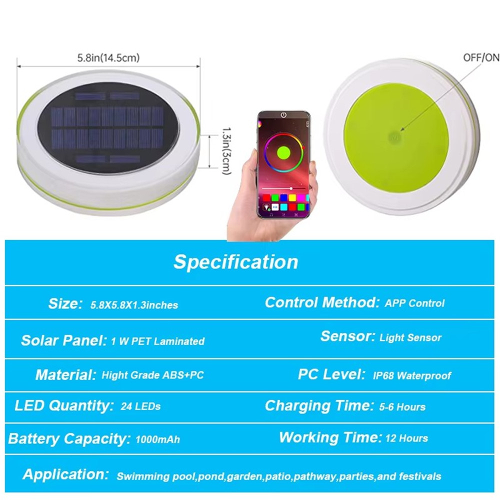 Solar LED Water Float Light Ou - App Smart Garden 리뷰 및 가격