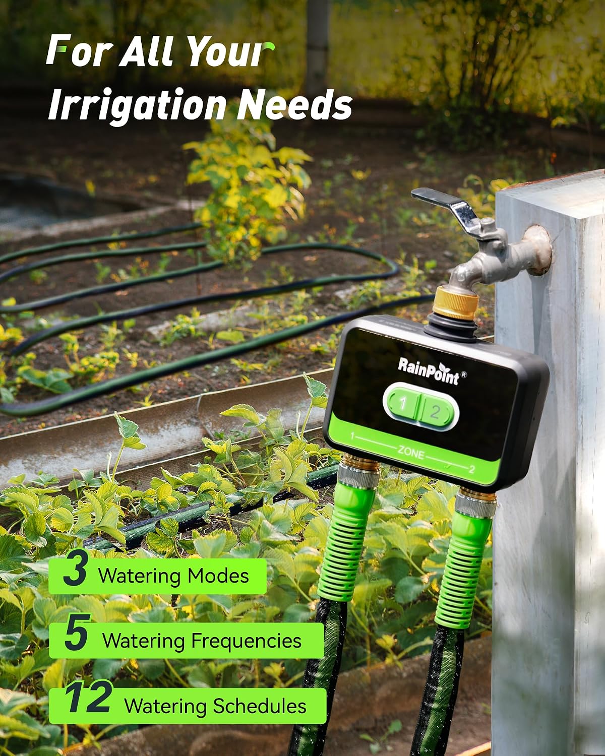 2-Zone Smart WiFi Water Timer  - App Smart Garden 리뷰 및 가격