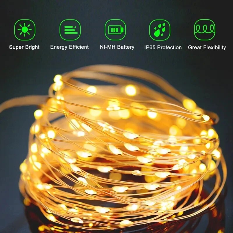 100 LED Solar Fairy Waterproof - Smart Garden Spotlights 리뷰 및 가격