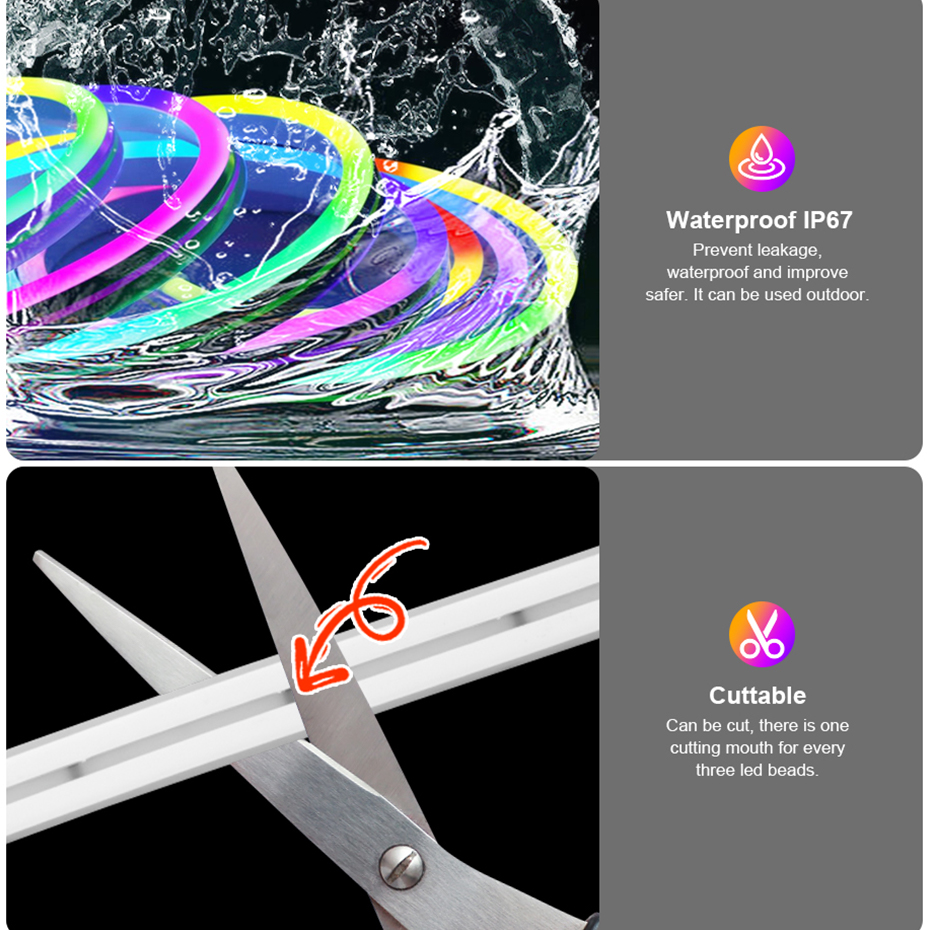 RGBIC LED Neon Strip 12V 96LED - App Smart Garden 리뷰 및 가격