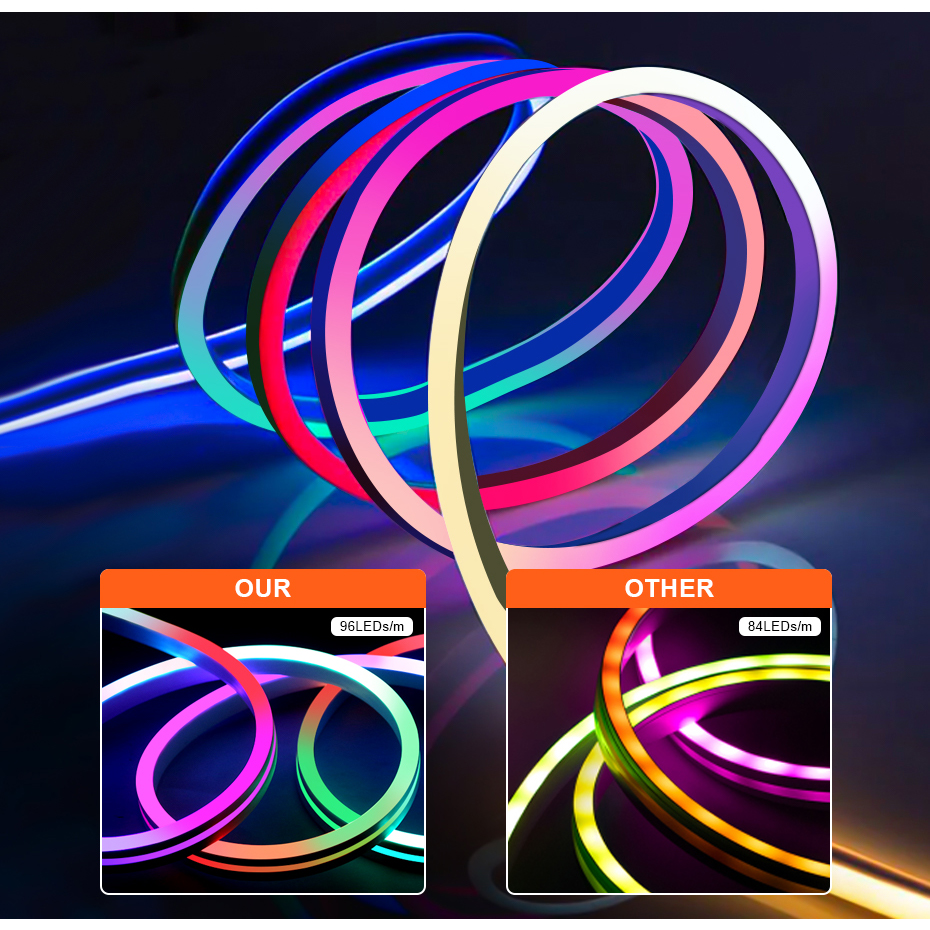 RGBIC LED Neon Strip 12V 96LED - App Smart Garden 리뷰 및 가격