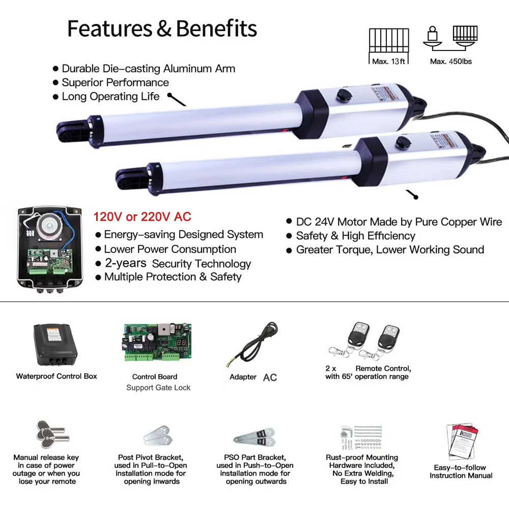 MK703 Automatic Swing Gate Ope - Smart Garden Apple 리뷰 및 가격