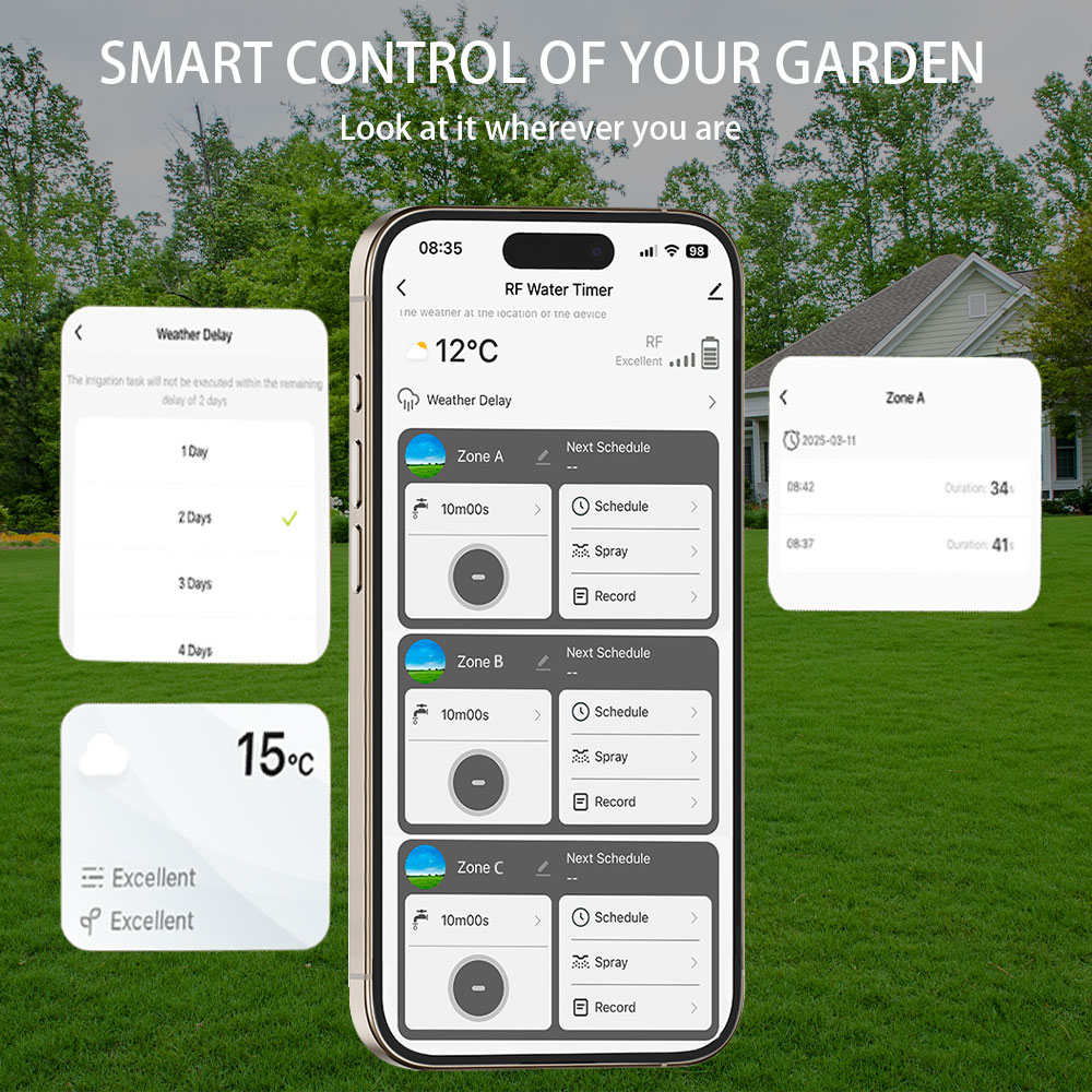 Tuya Wifi+RF433 3-outlet water - Smart Garden Timer 리뷰 및 가격